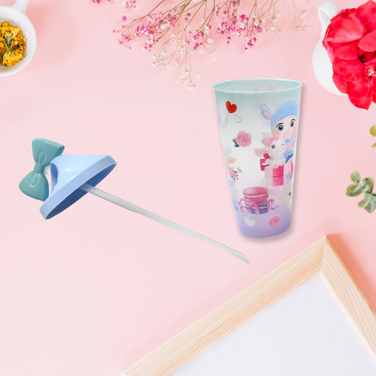 0290 Led Light Unicorn Water Bottletumbler Mug With Straw Lid For Kids Glitter Sipper With Toy Drinking Cups For Boys And Girls Schooltuitiongym Picnic Kids And Adults Birthday Return Gifts