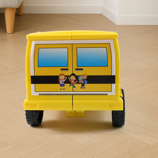 Funwoods Friction-powered School Bus Toy - (1 Pc)