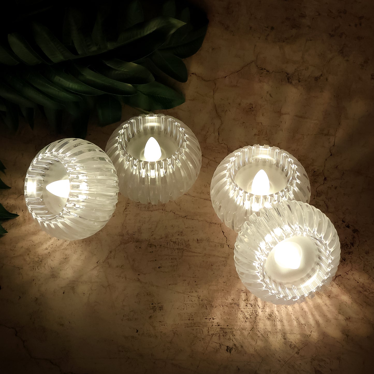 Led Flameless Decorative Candles (4 Pc)