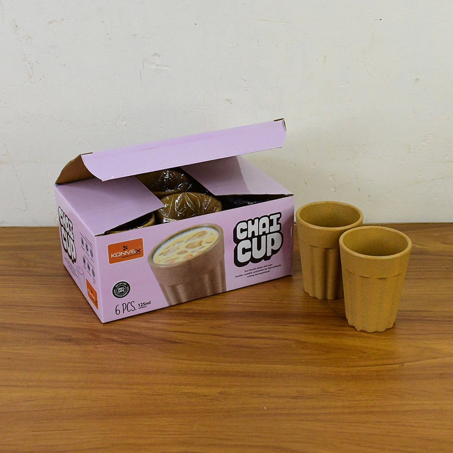 Konvex Traditional Chai Cups (125 Ml 6 Pc)