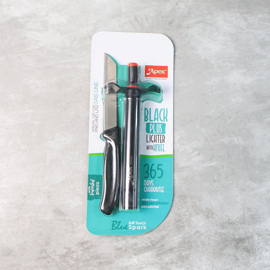 Premium Kitchen Knife With Gas Lighter Combo Set 2