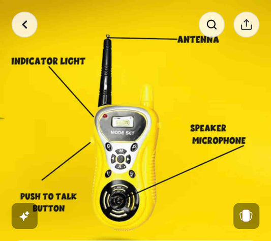 Kids Adventure Walkie Talkie Set – Long Range 2-Way Radio Toy with Push-to-Talk & Antenna for Indoor/Outdoor Play