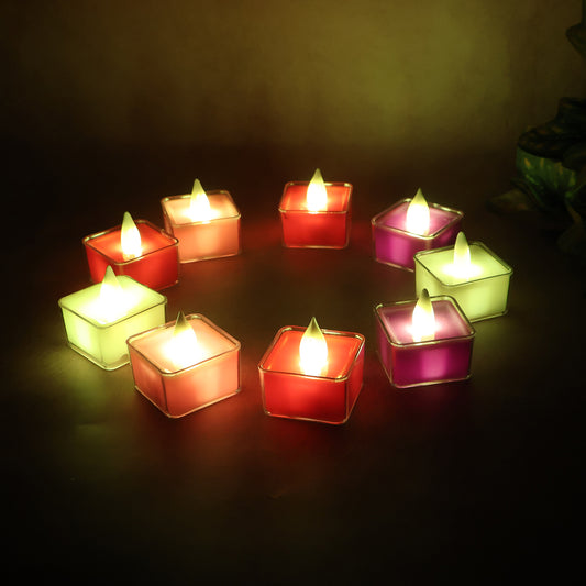Led Flameless Decorative Tealight Candles - (9 Pc Set)