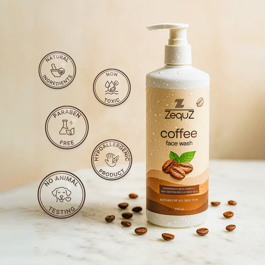 Zequz Coffee Face Wash - (1 Pc 250 Ml)