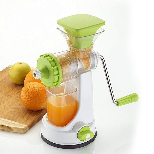 8103 Ganesh Kitchenware Plastic Hand Juicer New Smart Fruit Vegetable Multipurpose Juicer (Colorrandom Greenblueredorange) ( Colors May Vary ) (Multicolor Pack Of 1)