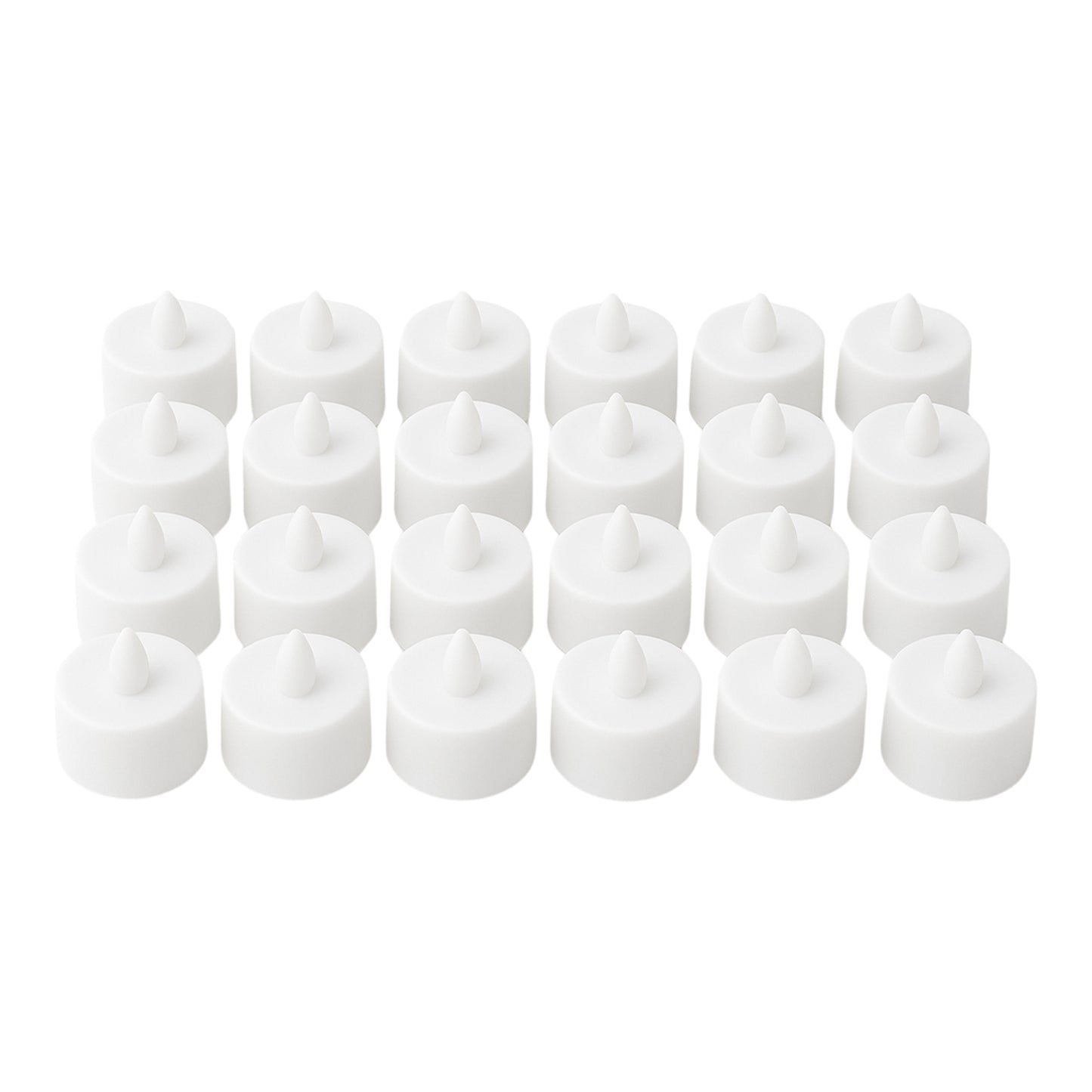 6634 Flameless Led Tealights Smokeless Plastic Decorative Candles - Led Tea Light Candle For Home Decoration (Pack Of 24)
