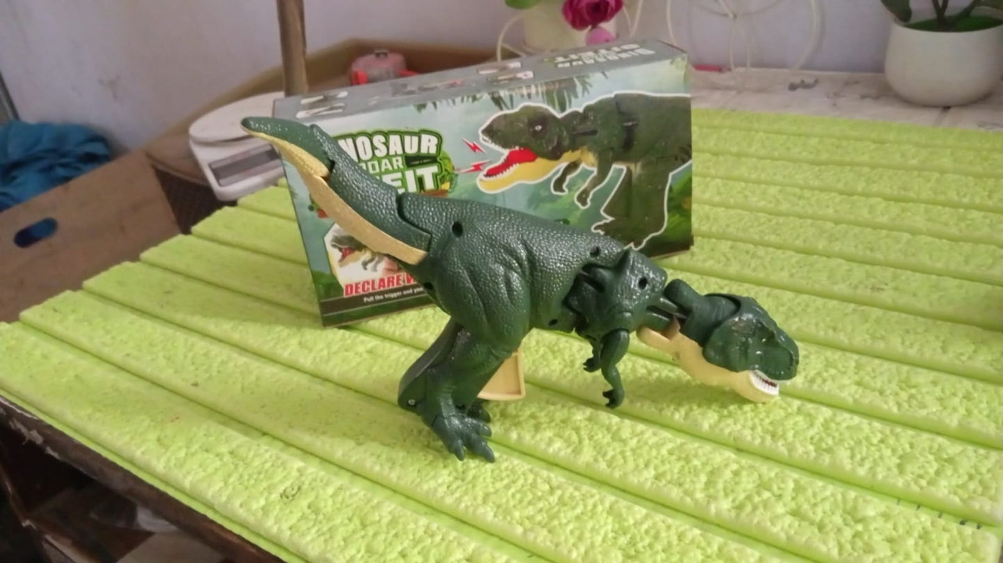 17969 Dinosaur Roaring Toys Trigger Dinosaurs Toys With Dinosaur Sound Lighting Model Vibrating Headmoving (3 + Years 1 Pc)