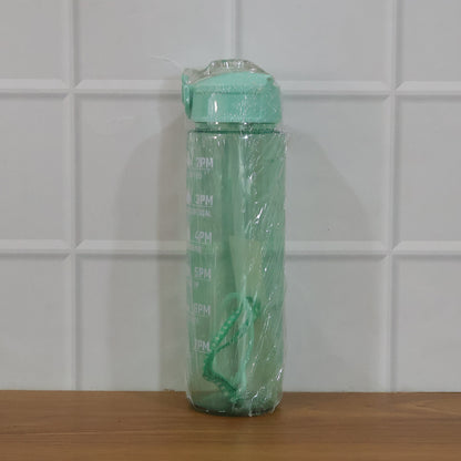 Motivational Water Bottle With Time Marker And Flip Top Lid (1000 Ml)