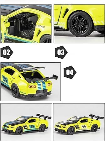 Diecast Model Car 1:36 Scale Model Mustang GT Sports Metal Alloy Car | Pack of 1 - Store Pickup Only