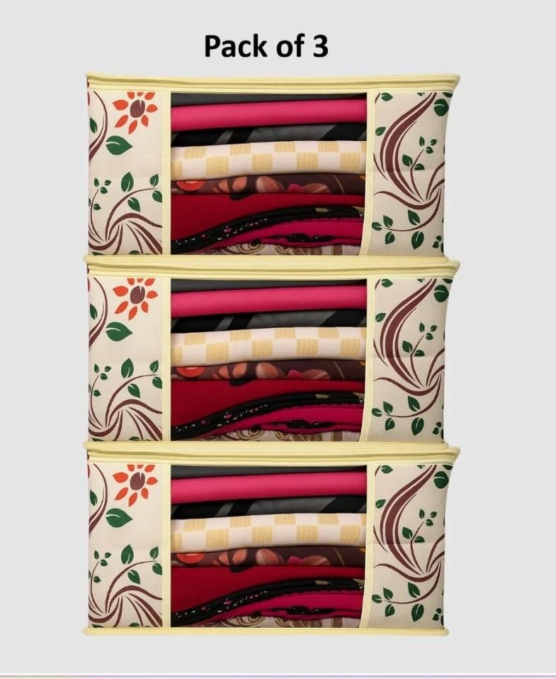 High Quality Flower Printed Saree Cover