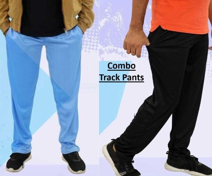 Mens Lycra Track Pant Pack of 2