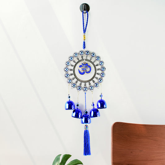 Decorative Om Evil Eye Wind Chime Wall Hanging (1 Pc)
