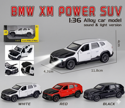 Exclusive Miniature Power SUV 1:36 Metal Diecast Model with Lights & Sound and Pullback | Pack of 1 - Store Pickup Only