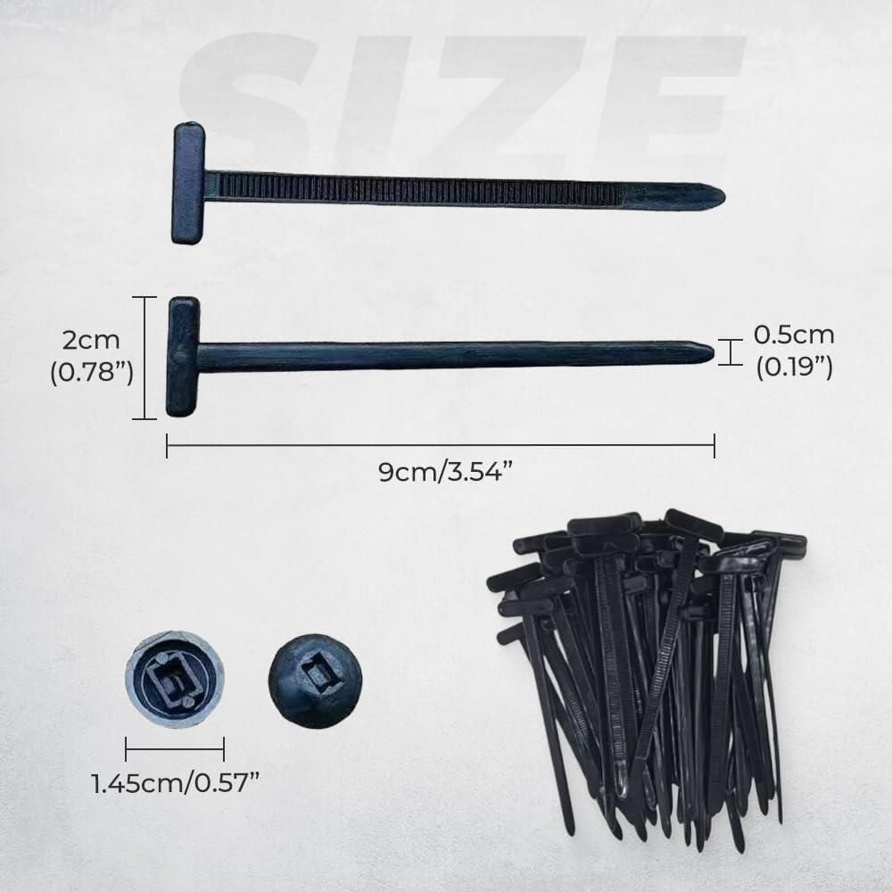 Zip String Wire Lock - Nylon Cable Tie (Pack of 50Pcs)