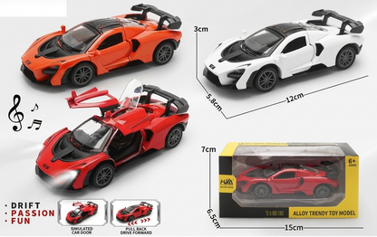 Premium 1:36 McLaren Senna Die-Cast Car | Pull Back | BIS Approved | Assorted | Pack of 1 | Store Pickup Only