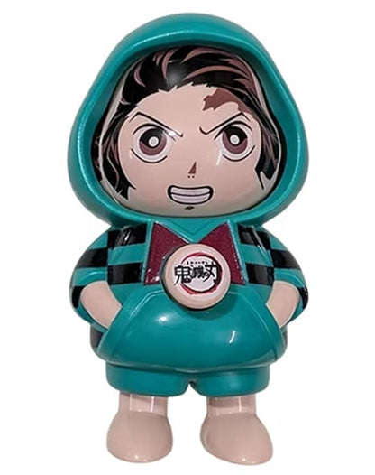 Toy Face Changing Doll Key Holder Cartoon Character Keychain