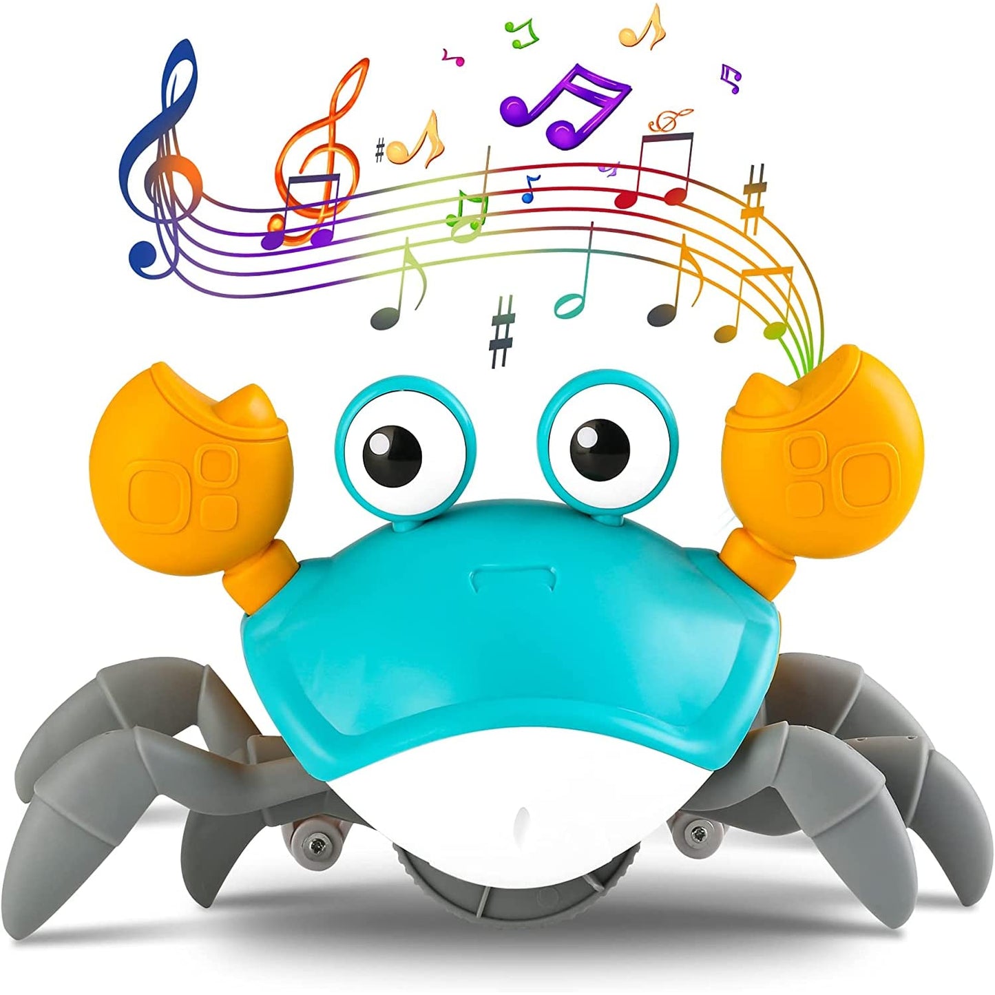 Rechargeable Crawling Crab Baby Toys for 3+ Years with Light & Sound | Sensory Interactive Moving Electric Toy for Kids | ISI and BIS Certified