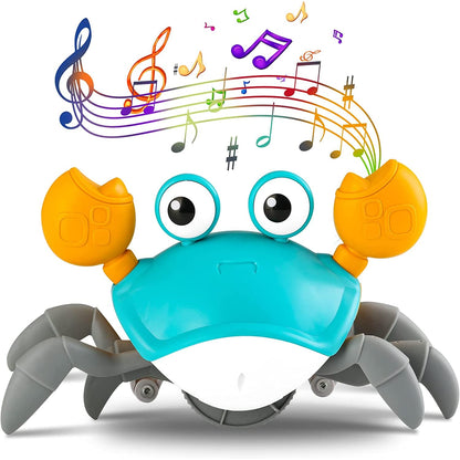 Rechargeable Crawling Crab Baby Toys for 3+ Years with Light & Sound | Sensory Interactive Moving Electric Toy for Kids | ISI and BIS Certified