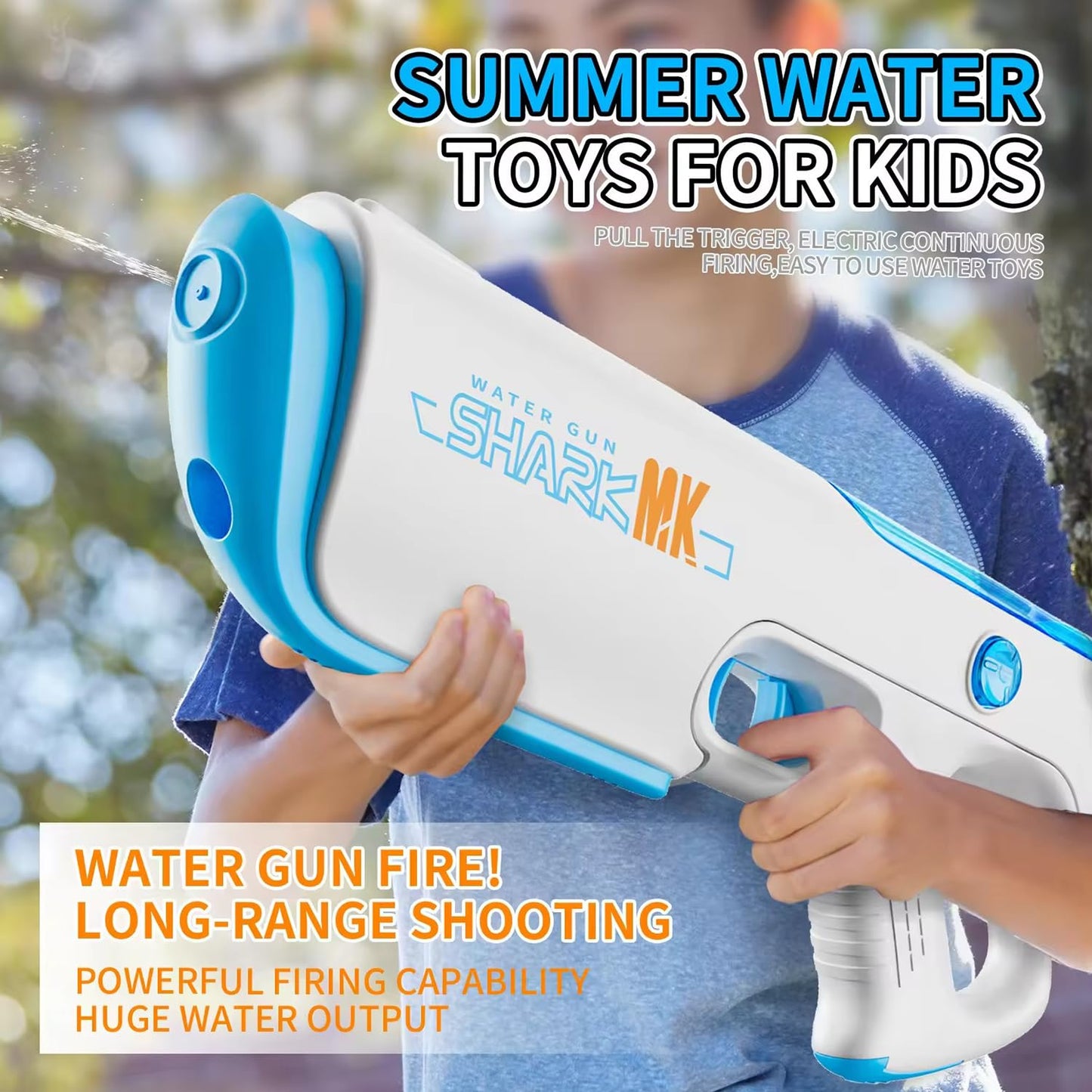 Electric Water Gun for Holi with Automatic Water Spray 35 Ft Range | Auto Refill Water Guns for Adults & Kids Multifunctional Electric Pichkari High Pressure Mechanism (Random Color)