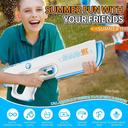 Electric Water Gun for Holi with Automatic Water Spray 35 Ft Range | Auto Refill Water Guns for Adults & Kids Multifunctional Electric Pichkari High Pressure Mechanism (Random Color)