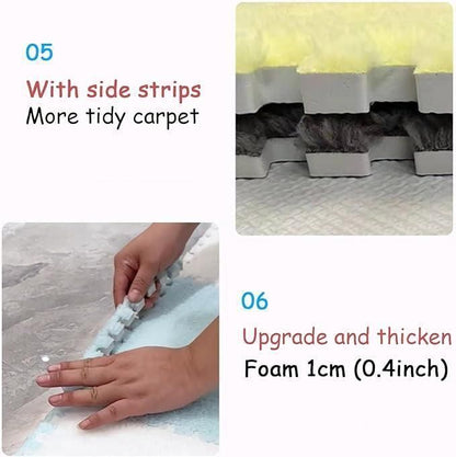 Interlocking Carpet Tiles Mat (6pc)