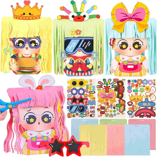 Hairstyle Design DIY Paper Craft Kit