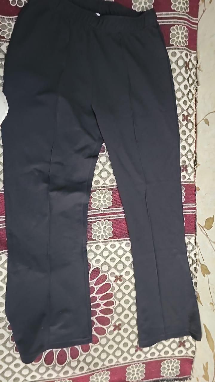 Women's Nontransparent Fabric Classic-Stylish Pant Pack of 2 (Black & White)