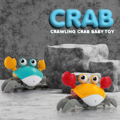 Rechargeable Crawling Crab Baby Toys for 3+ Years with Light & Sound | Sensory Interactive Moving Electric Toy for Kids | ISI and BIS Certified