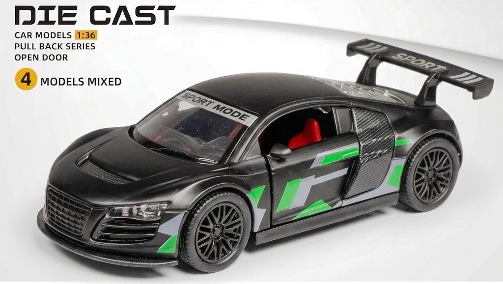 Diecast Model Car 1:36 Scale Model Mustang GT Sports Metal Alloy Car | Pack of 1 - Store Pickup Only