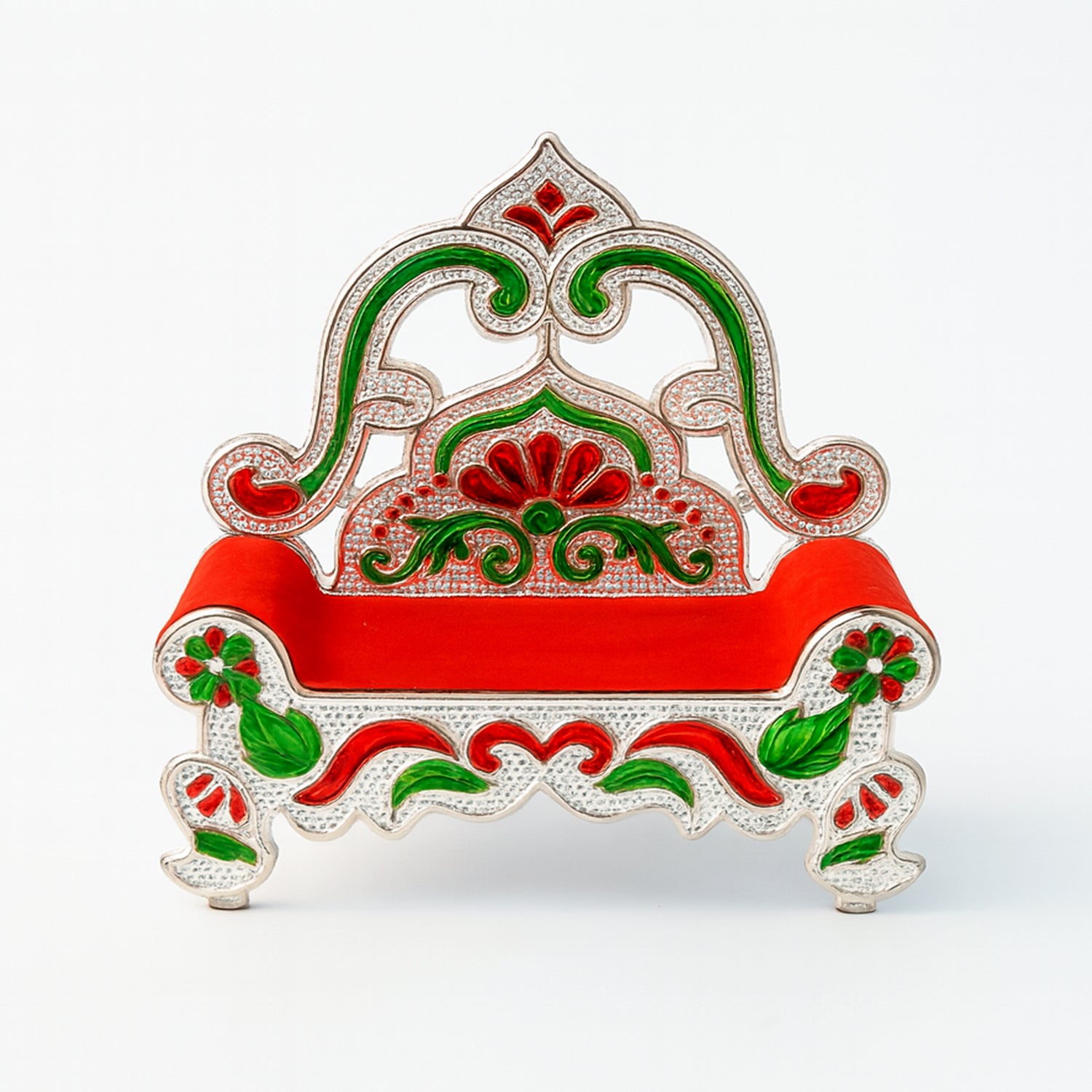 Plastic Decorative Small Singhasan For Laddu Gopal Krishna Ji Or Ganesha Idol (1 Pc)