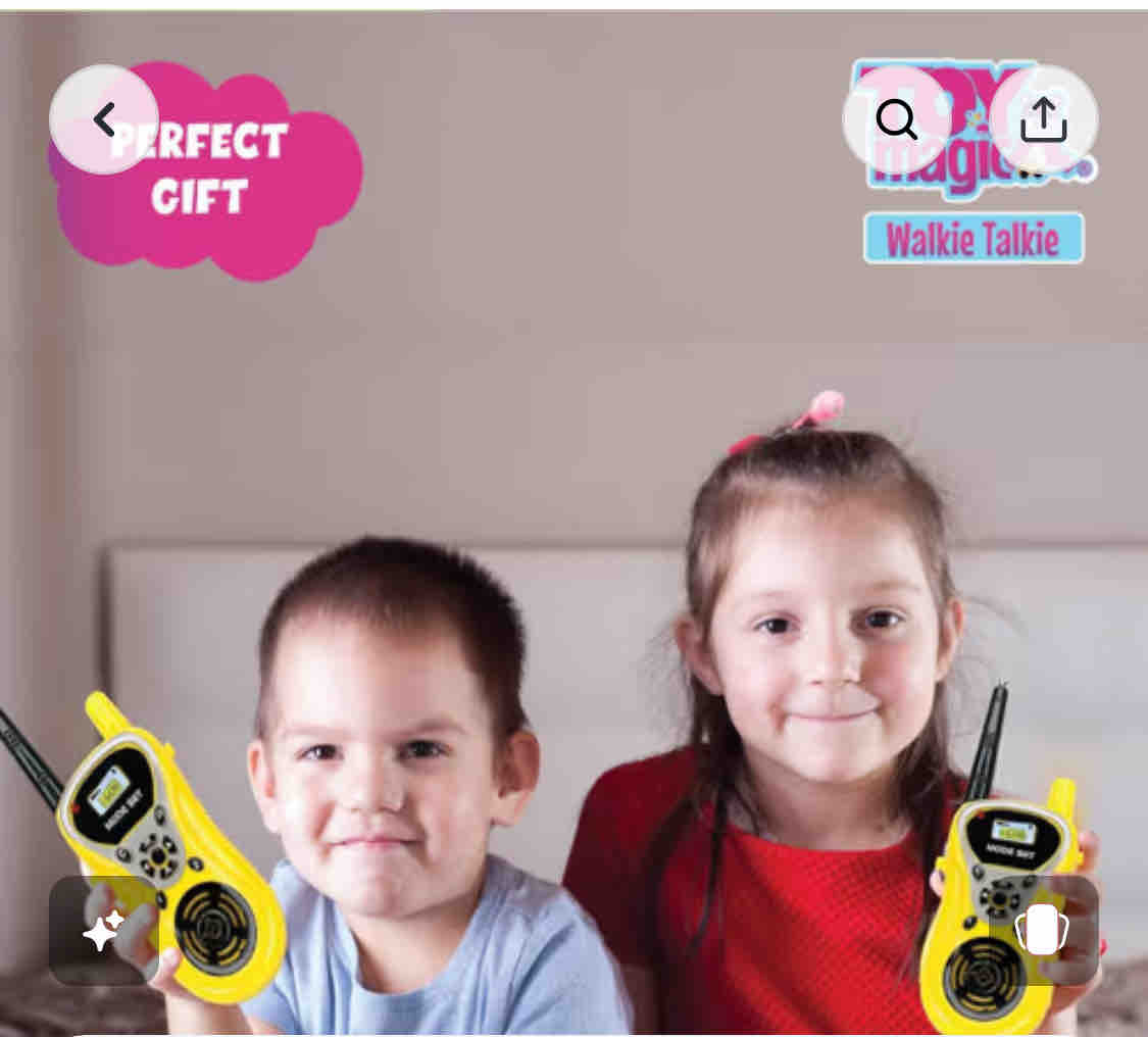 Kids Adventure Walkie Talkie Set – Long Range 2-Way Radio Toy with Push-to-Talk & Antenna for Indoor/Outdoor Play
