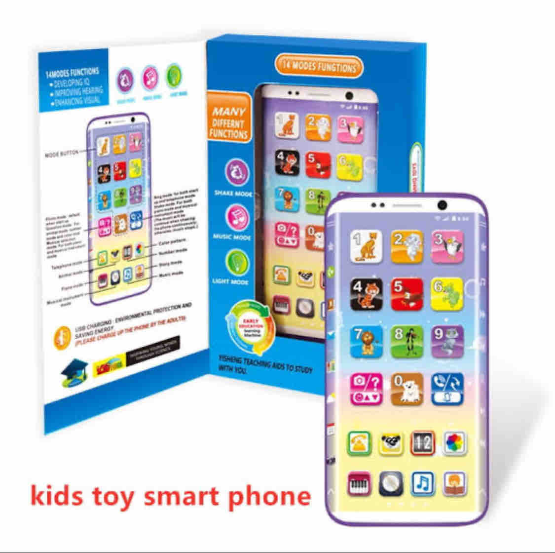 Educational Toy Phone for Kids - 28 Interactive Learning Functions & Bilingual Content | Store Pickup Only