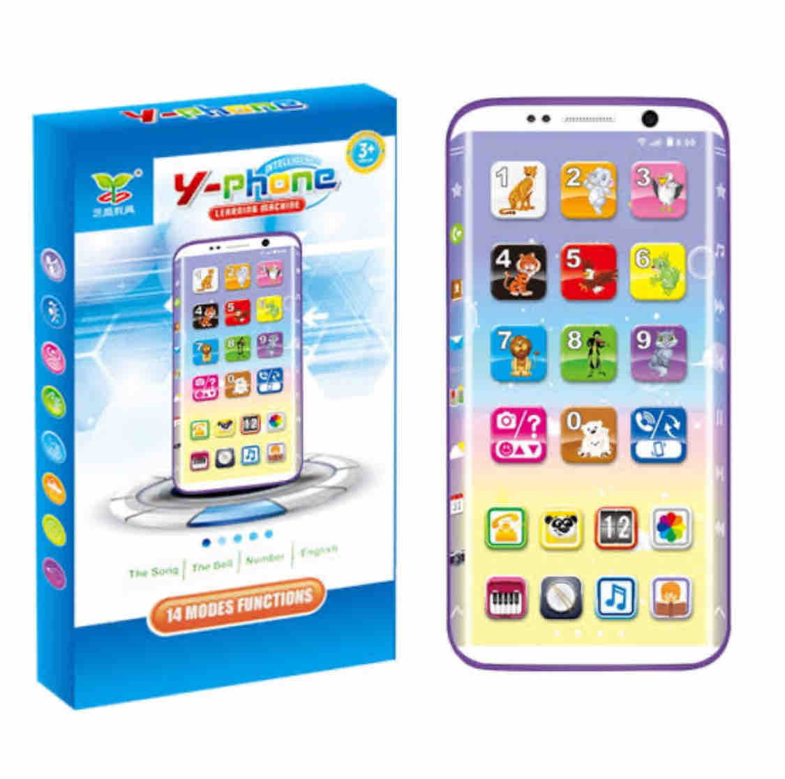Educational Toy Phone for Kids - 28 Interactive Learning Functions & Bilingual Content | Store Pickup Only