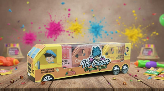 HOLI ICE CREAM ORGANIC GULAL (PACK OF 3 X 80 GRMS)