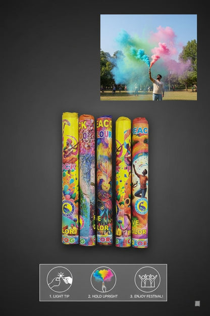 HOLI PEACOCK RAINBOW FOG (PACK OF 5)