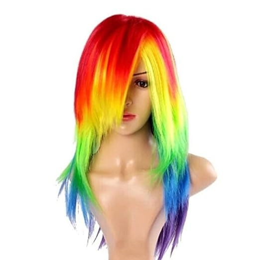 COLOURFUL LONG HAIR CAP