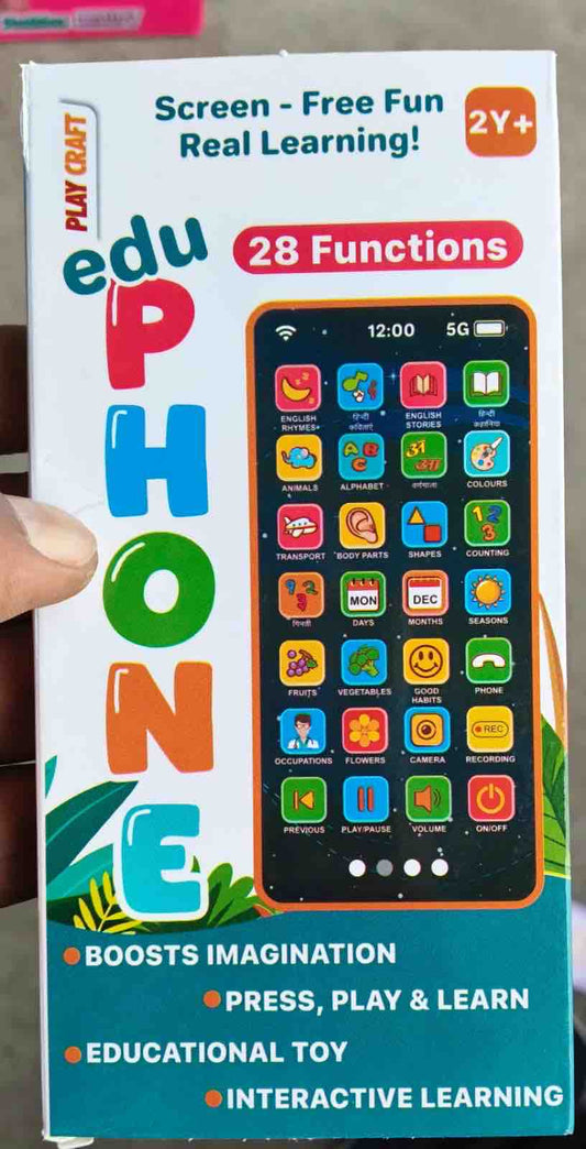Educational Toy Phone for Kids - 28 Interactive Learning Functions & Bilingual Content | Store Pickup Only