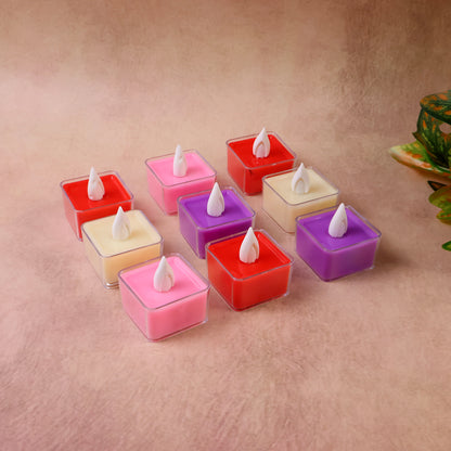Led Flameless Decorative Tealight Candles - (9 Pc  Set)
