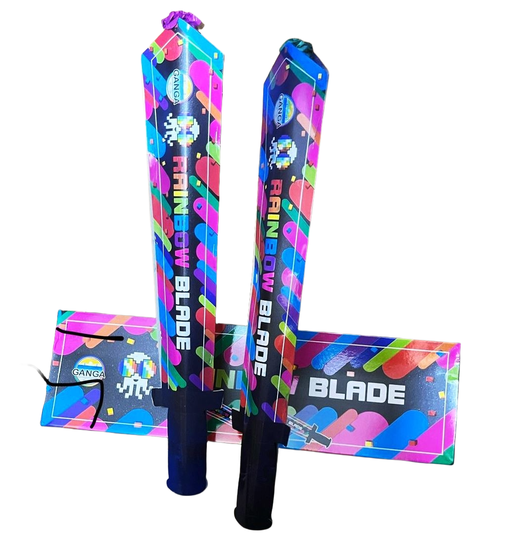 Ganga Rainbow Blade Multi-Color Smoke Fountain / Color Fog Stick (Pack of 2)
