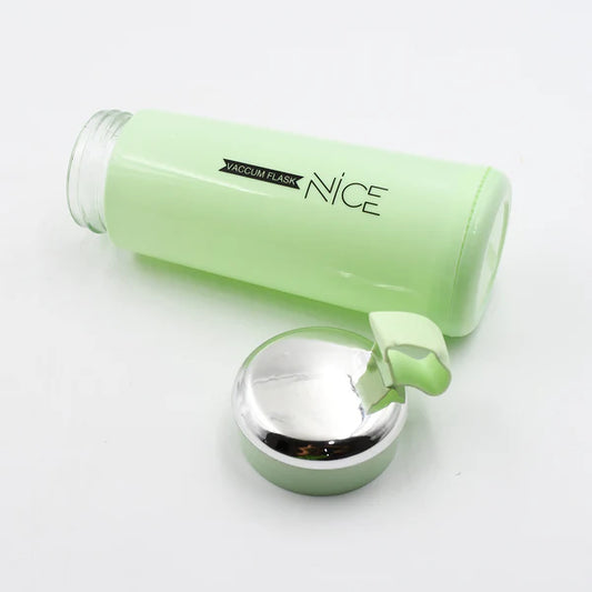 Water Bottle 400ml Leak Proof Glass Water Bottle With Daily Water Intake For Gym And Children Nice Bottle (1 Pc  Light Green Color)