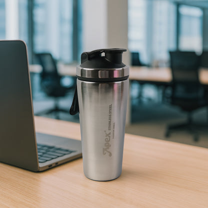 Apex Stainless Steel Gym Shaker Bottle And Spring (1000ml  1 Pc)