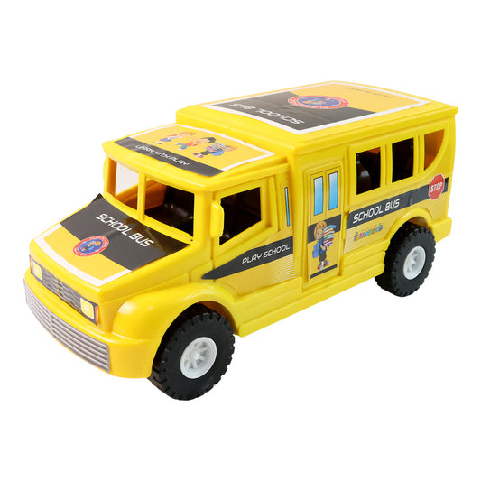 Funwoods Friction-powered School Bus Toy - (1 Pc)
