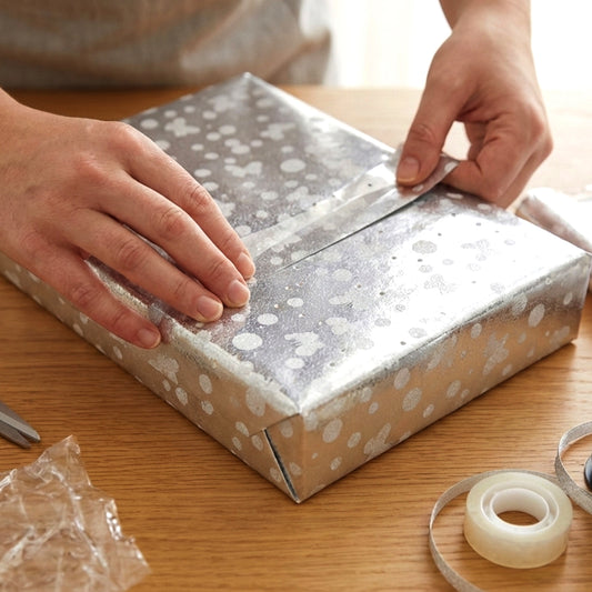 Decorative Silver Gift Wrapping Paper Sheets (1 Packet Approx 20 Pcs)