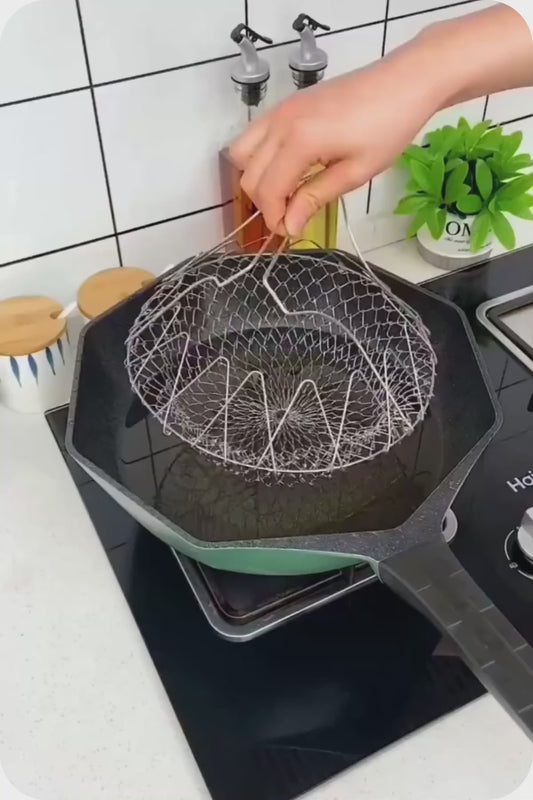 Foldable Strainer Chef Basket