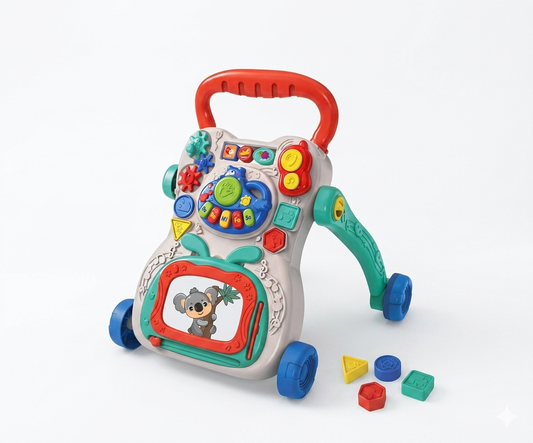 2-in-1 Sit-to-Stand Multi-Function Baby Walking Car & Activity Center | Store Pickup Only