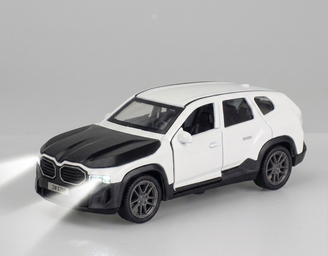 Exclusive Miniature Power SUV 1:36 Metal Diecast Model with Lights & Sound and Pullback | Pack of 1 - Store Pickup Only